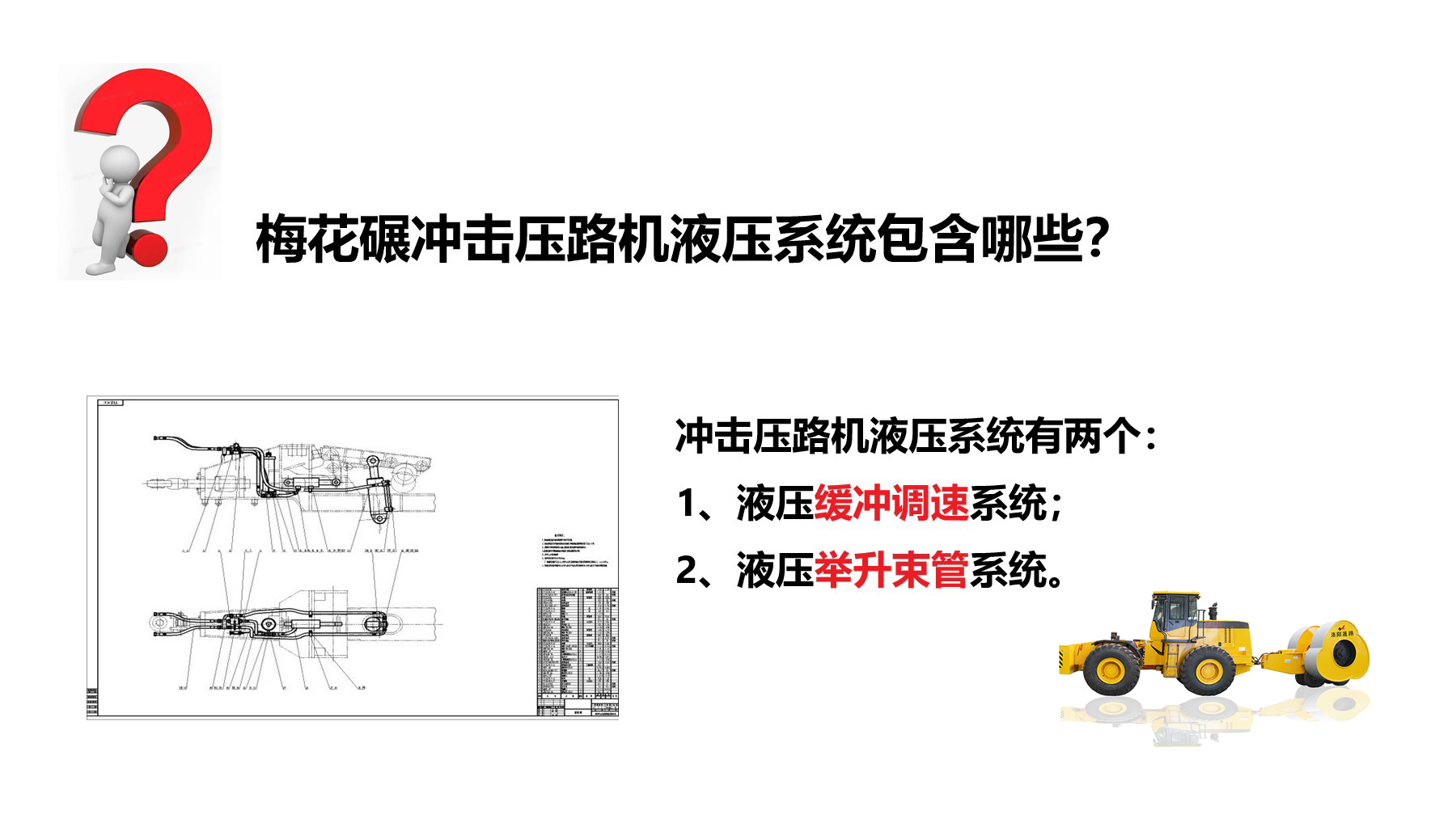 沖擊碾液壓系統(tǒng)有哪些？作用是什么？