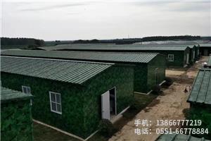 O.單層雙坡迷彩彩鋼房
